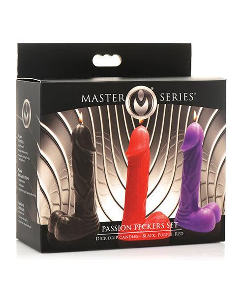 product image, Master Series Passion Peckers Dick Drip Candle Set - Asst. Colors - SEXYEONE