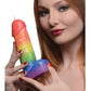 Master Series Pride Pecker Dick Drip Candle - Rainbow - SEXYEONE