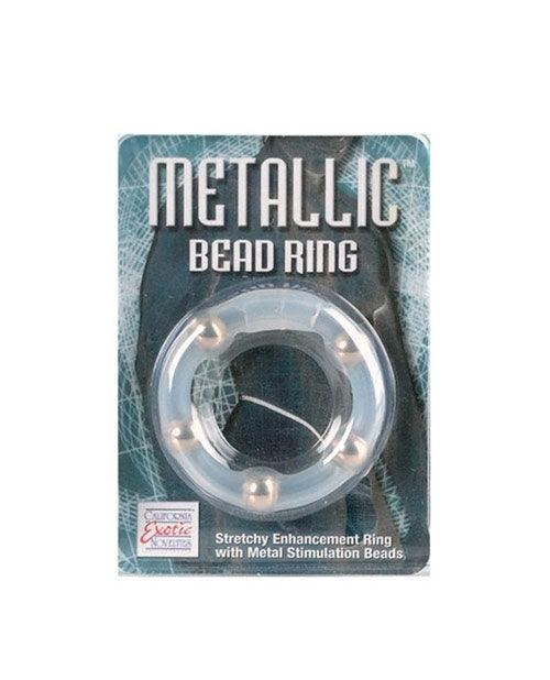 product image, Metallic Bead Ring - Clear - SEXYEONE