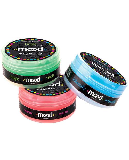product image, Mood Lube Kissable Foreplay Gels - 2 oz Asst. Flavors Pack of 3 - SEXYEONE