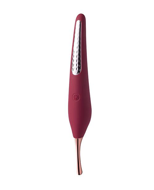 product image, Ms. Honey Pinpoint Clit Vibrator & Nipple Stimulator - Red Wine - SEXYEONE
