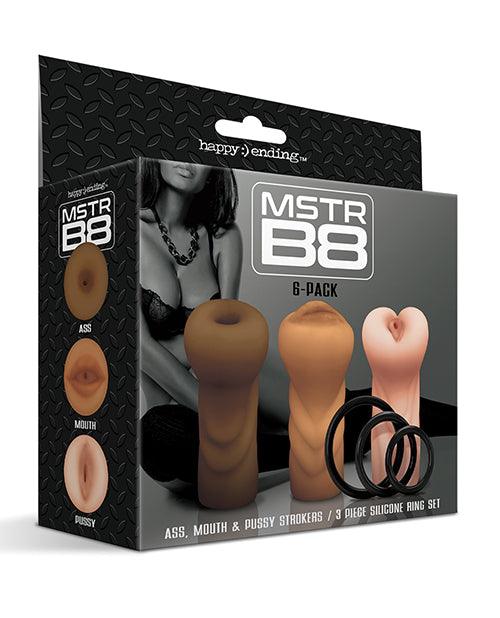 product image, Mstr B8 Stroker Set W-c-rings - Assorted Pack Of 3 - {{ SEXYEONE }}