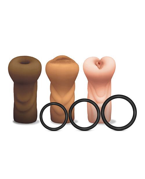 image of product,Mstr B8 Stroker Set W-c-rings - Assorted Pack Of 3 - {{ SEXYEONE }}