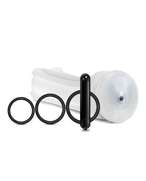 Mstr B8 Vibrating Stroker Pack Hand Cuff - Kit Of 5 Clear - SEXYEONE