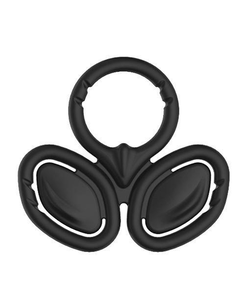 image of product,My Cockring The Triad Cockring & Ball Cinch - Black - SEXYEONE 