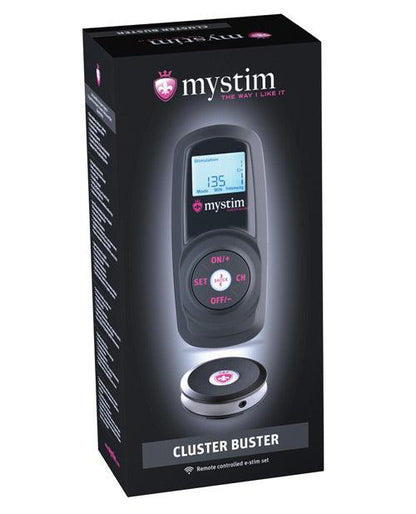 Mystim Cluster Buster Wireless Estim Starter Kit - Black - SEXYEONE