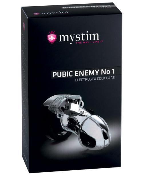 product image, Mystim Pubic Enemy #1 Cock Cage - Clear - {{ SEXYEONE }}