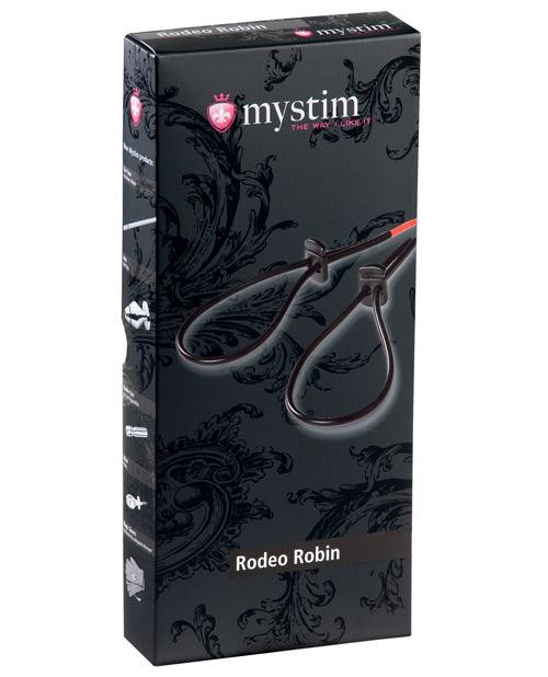 product image, Mystim Rodeo Robin Penis & Testicle Strap Set - Black - SEXYEONE