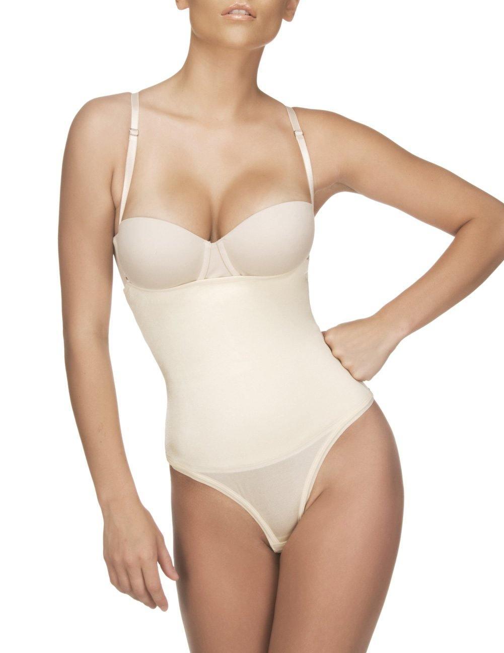 image of product,Nadine Strapless Bodysuit in Thong - {{ SEXYEONE }}