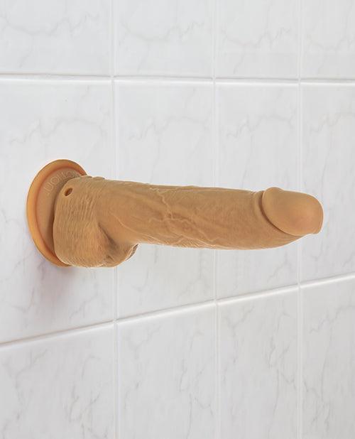 image of product,Naked Addiction 9" Thrusting  Dong W-remote - Caramel - {{ SEXYEONE }}