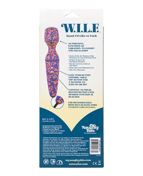 image of product,Naughty Bits W.i.l.f. Wand I'd Like To Fuck - Multi Color - {{ SEXYEONE }}