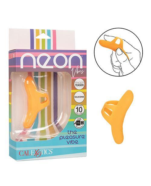 product image, Neon Vibes The Pleasure Vibe Finger Teaser - Orange - SEXYEONE