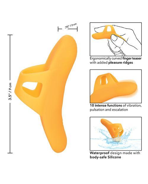 image of product,Neon Vibes The Pleasure Vibe Finger Teaser - Orange - SEXYEONE