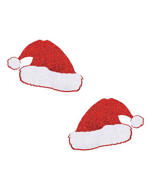product image, Neva Nude Freaking Awesome Glitter Santa Hat Pasties - Red O/s - SEXYEONE