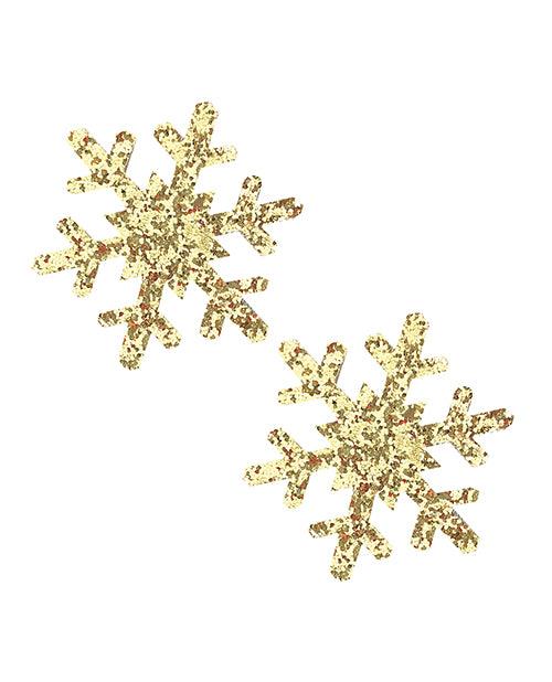 product image, Neva Nude Glitter Snowflake Pasties - O/s - SEXYEONE