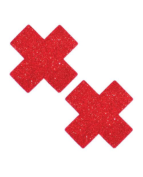 product image, Neva Nude Ravish Me Glitter X Factor Pasties - Red O/s - SEXYEONE