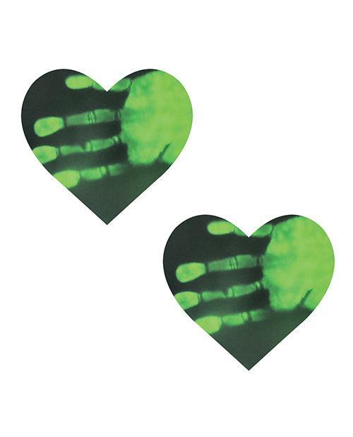 product image,Neva Nude Temperature Reactive Heart Pasties - SEXYEONE