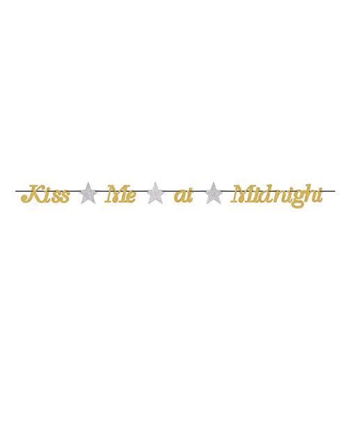 product image, New Year's Kiss Me At Midnight Streamer - Gold-silver - {{ SEXYEONE }}