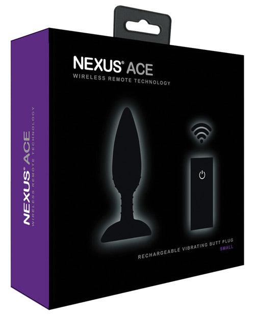 Nexus Ace Remote Control Butt Plug Small - Black - SEXYEONE 