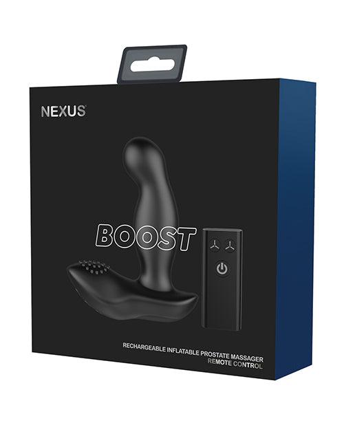 product image, Nexus Boost Prostate Massager W-inflatable Tip - Black - {{ SEXYEONE }}