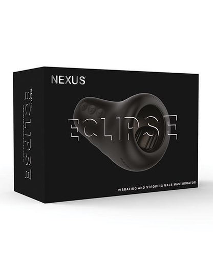 Nexus Eclipse Vibrating & Stroking Masturbator - Black - SEXYEONE 