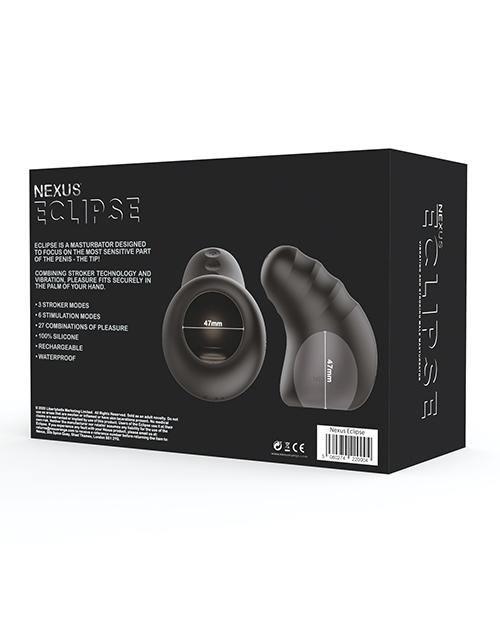 Nexus Eclipse Vibrating & Stroking Masturbator - Black - SEXYEONE 