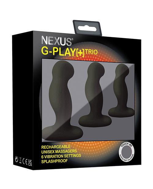 product image, Nexus G Play Trio Rechargeable Massagers - Black - {{ SEXYEONE }}