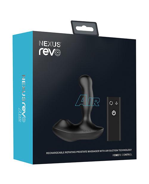 product image, Nexus Revo Air Rotating Prostate Massager W-suction - Black - {{ SEXYEONE }}