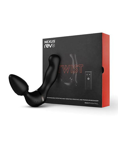 Nexus Revo Twist Rotating & Vibrating Massager - Black - {{ SEXYEONE }}