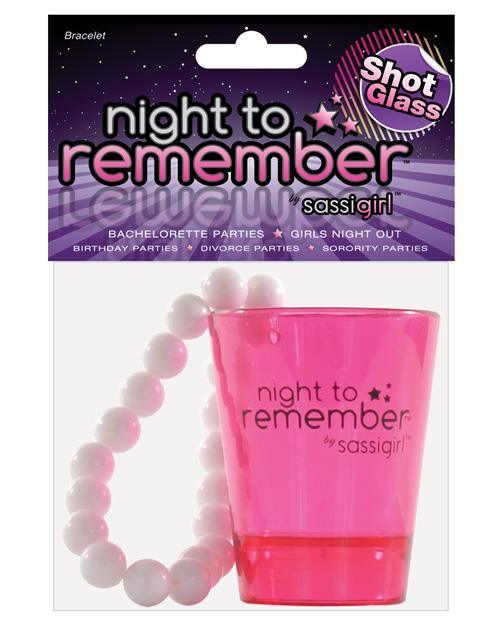 product image, Night To Remember Shot Glass Bracelet By Sassigirl - Pink - SEXYEONE 