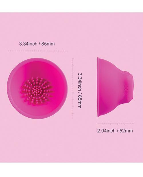 image of product,Nina Vibrating Nipple Suckers - Pink - SEXYEONE