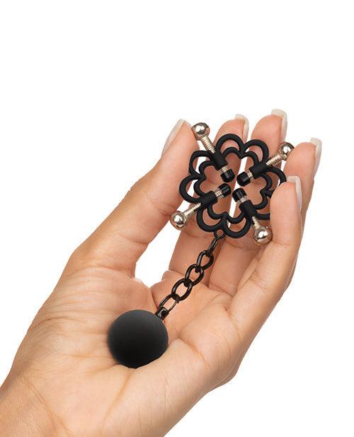 product image,Nipple Grips Power Grip 4 Point Weighted Nipple Press - Black - {{ SEXYEONE }}
