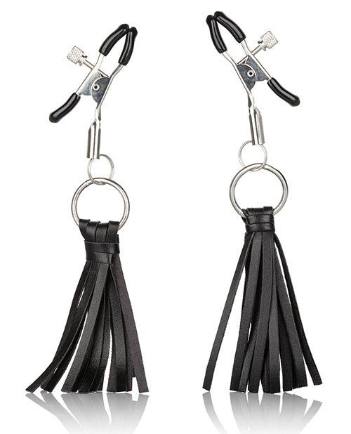 image of product,Nipple Play Playful Tassels Nipple Clamps - {{ SEXYEONE }}