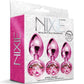 Nixie Metal Butt Plug Trainer Set W/inlaid Jewel - SEXYEONE
