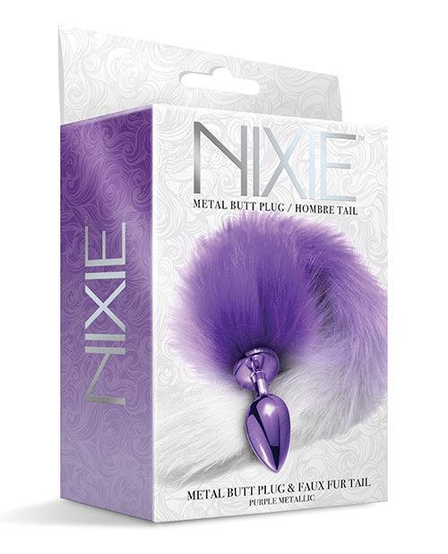image of product,Nixie Metal Butt Plug W/faux Fur Tail - SEXYEONE