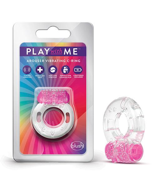 product image, No Eta Blush Play With Me Arouser Vibrating C Ring - Pink - {{ SEXYEONE }}