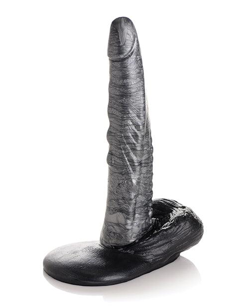 product image,No Eta Creature Cocks The Gargoyle Rock Hard Silicone Dildo - Silver-black - {{ SEXYEONE }}
