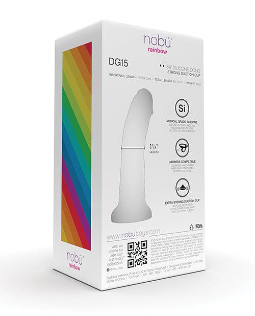 image of product,Nobu Rainbow 8" Dildo W/suction Cup - Cosmic - SEXYEONE