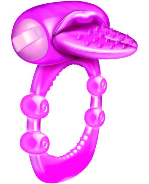 image of product,Nubby Tongue X-treme Vibrating Pleasure Ring - {{ SEXYEONE }}