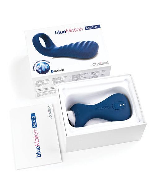 image of product,Ohmibod Blue Motion Nex 1 3 Bluetooth Couples Ring - Cobalt Blue - {{ SEXYEONE }}