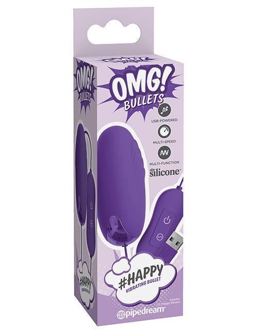 Omg! Bullets (hash Tag) Happy  - Purple