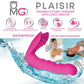 Omg Plaisir Wearable Clitoral Massager W-g-spot Vibrator - Pink - {{ SEXYEONE }}