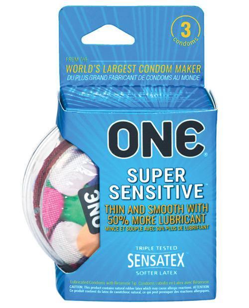 product image, One Super Sensitive Condoms - Box Of 3 - SEXYEONE 