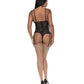 Ooh La Lace Cupless & Crotchless Teddy Black - SEXYEONE