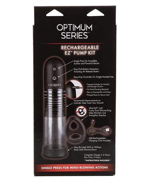 Optimum Series Rechargeable Ez Pump Kit - Clear - SEXYEONE 