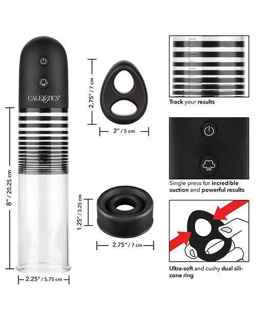 image of product,Optimum Series Rechargeable Ez Pump Kit - Clear - SEXYEONE 