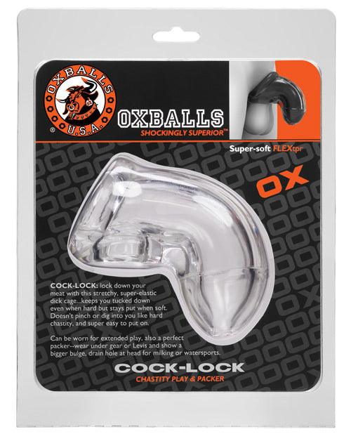 image of product,Oxballs Cock Lock Cock Cage - Clear - SEXYEONE