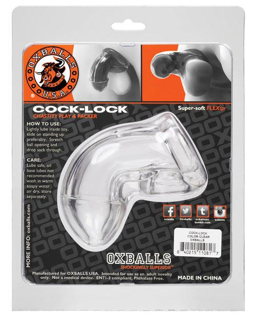 image of product,Oxballs Cock Lock Cock Cage - Clear - SEXYEONE