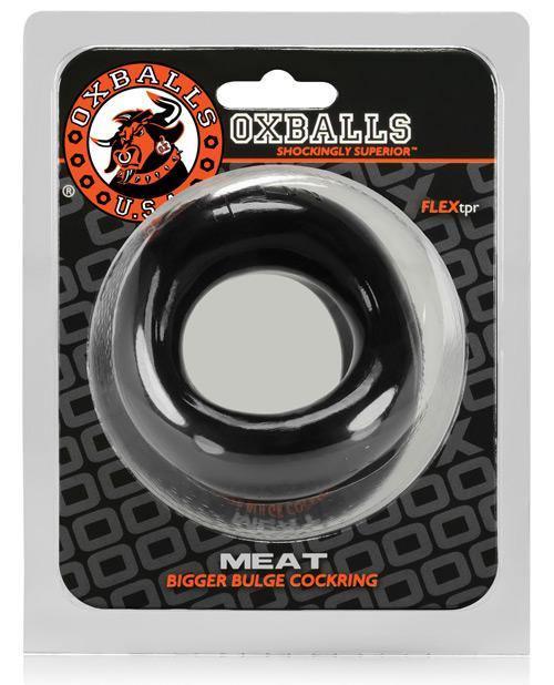 image of product,Oxballs Meat Padded Cock Ring - Black - SEXYEONE 