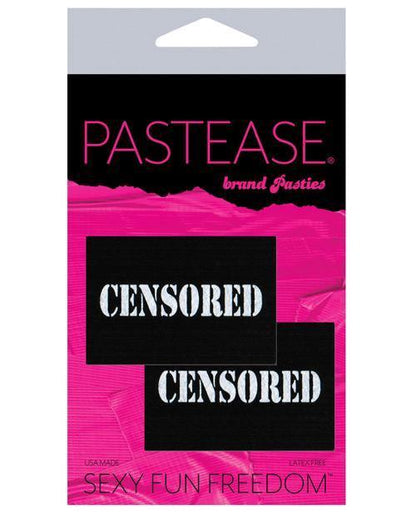 Pastease Censored Pastie - Black-white O-s - SEXYEONE 
